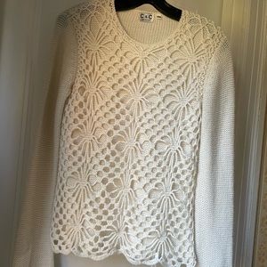Knit lace top